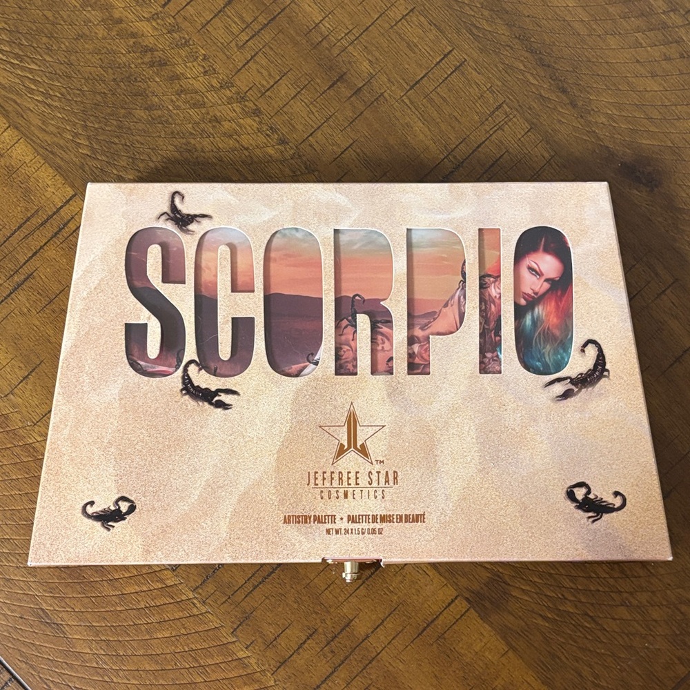 Jeffree Star Scorpio Palette - Pink, Rose Gold & Teal Accents